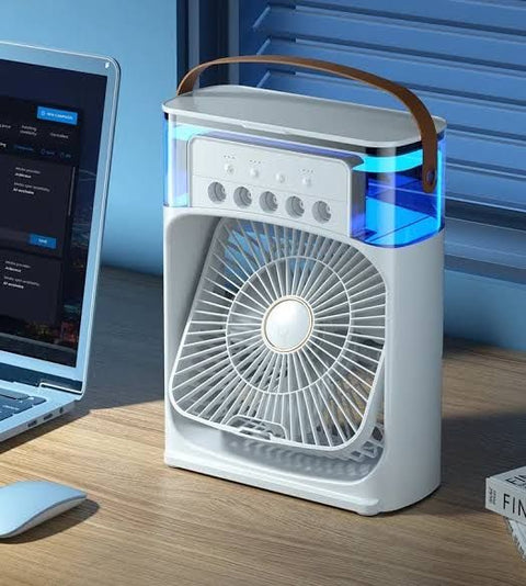 Portable Air Conditioners Cooling Fan | USB electric fan with NIGHT LED LIGHT