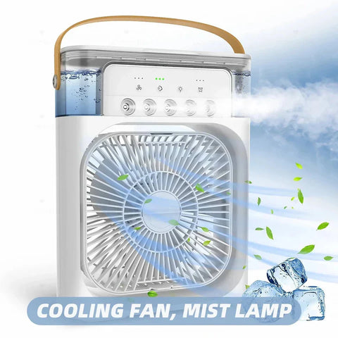 Portable Air Conditioners Cooling Fan | USB electric fan with NIGHT LED LIGHT